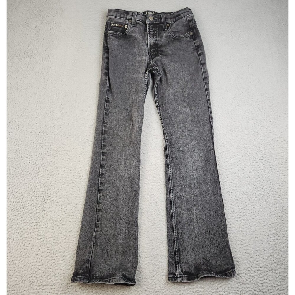LEI Jeans Juniors 5 Women's 24x28 Black Y2K Flare Leg Ribcage Cotton Blend Pants